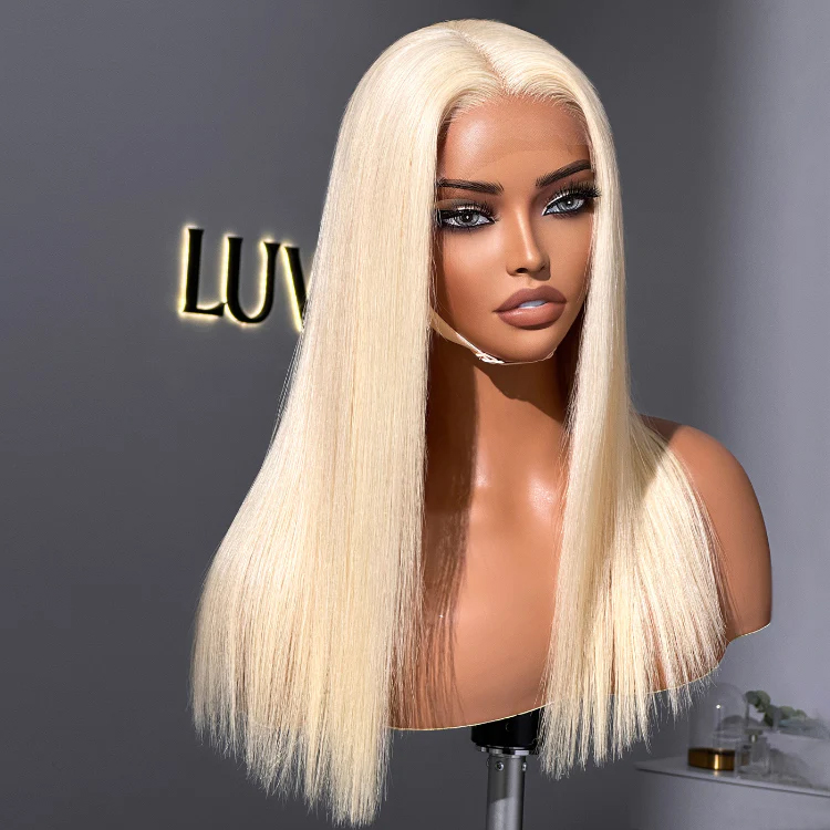 PreMax Wigs | Blonde 613 Silky Straight Glueless 5x5 Closure HD Lace Wig Pre-Cut Lace-image-40436769914970