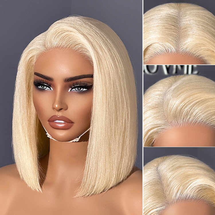 PreMax Wigs | Blonde 613 Silky Straight Glueless 5x5 Closure HD Lace Wig Pre-Cut Lace-image-43517525885018