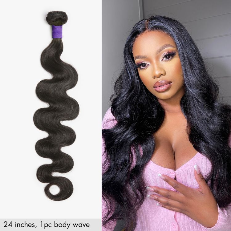 Upgraded Brazilian Hair | Straight / Body Wave 100% Virgin Human Hair Bundles 1pc / 3pcs-image-41405834231898