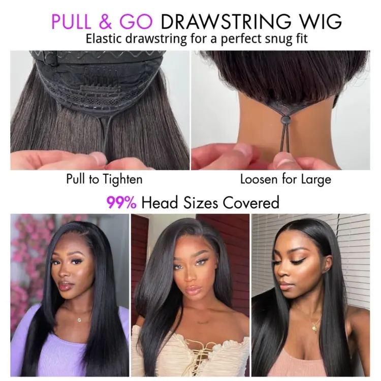 PreMax Wigs - Luvme Hair Body Wave / Straight Glueless 13x4 Frontal Lace Long Wig Pre-Cut Lace