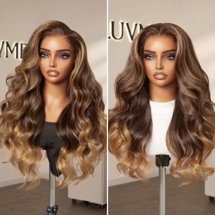 Luvme All-Day Comfortâ¢ Wig Sun-Kissed Blonde Ombre Highlight Loose Body Wave Glueless 7x6 Closure HD Lace Wig Pre-Cut Lace