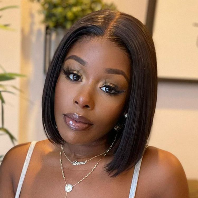 My GO-TO BOBâ¢ - Glueless 5x5 Closure HD Lace Silky Straight Human Hair Wig