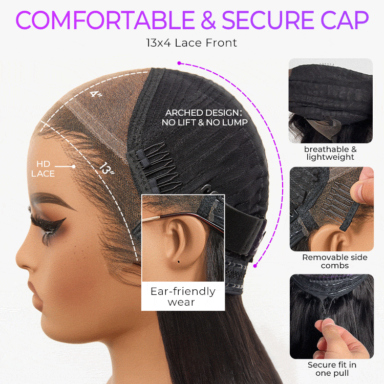 PreMax Wigs | Super Natural Hairline Silky Blunt Cut Bob Glueless 13x4 Frontal Lace Human Hair Short Wig Pre-Cut Lace-image-42107070677082
