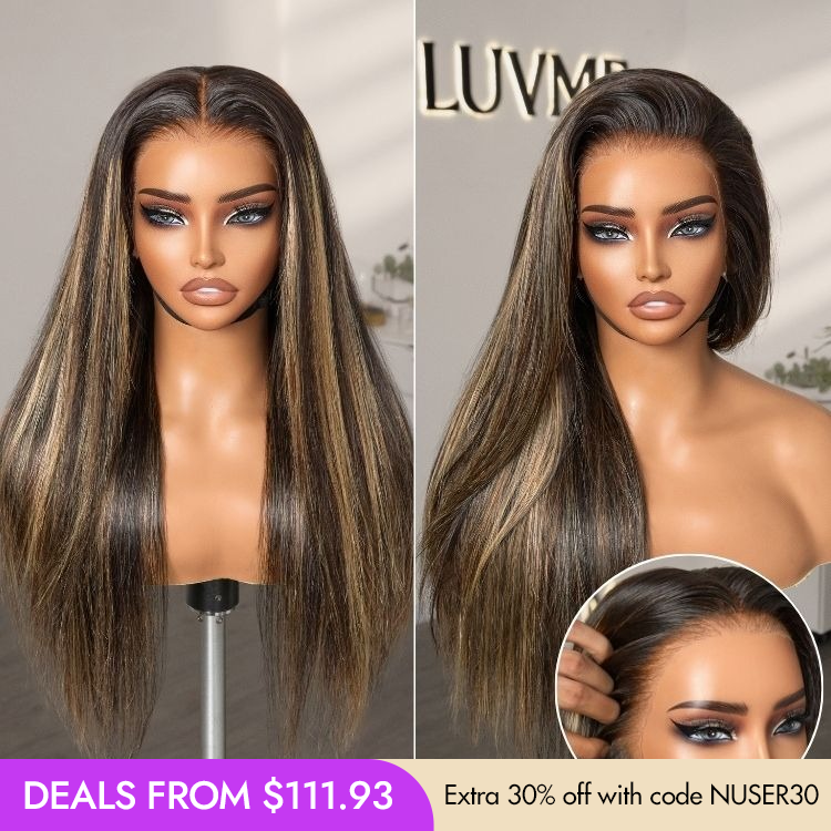 New Customers Only | PreMax Wigs | Super Natural Hairline Silky Straight Glueless 13x4 Frontal Lace Wig Human Hair Pre-Cut Lace-image-42014669799514