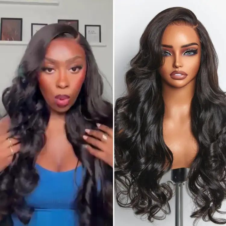 Luvme All-Day Comfortâ¢ Wig Layered Loose Body Wave Glueless 7x6 Closure HD Lace Human Hair Long Wig Pre-Cut Lace
