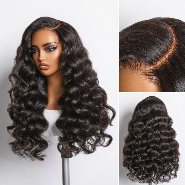 Luvme All-Day Comfortâ¢ Wig 180% Density Bouncy Wand Curly 7x6 Closure HD Glueless Wig Pre-Cut Lace