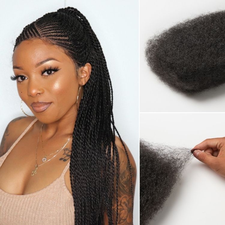 Readitressâ¢ Afro Kinky Bulk Human hair for Dreadlock Extensions, Repair Locs, Twists and Braids-image-42404296949850