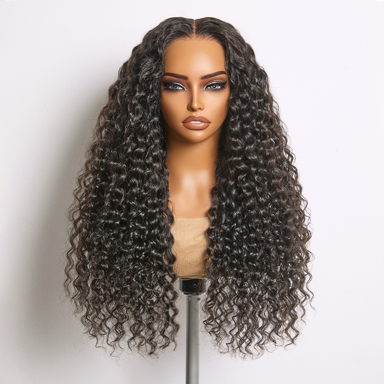 Luvme All-Day Comfort Wig 180% Density Soft & Full Water Wave Glueless 7x6 Closure HD Lace Human Hair Wig Pre-Cut Lace-image-42917525848154