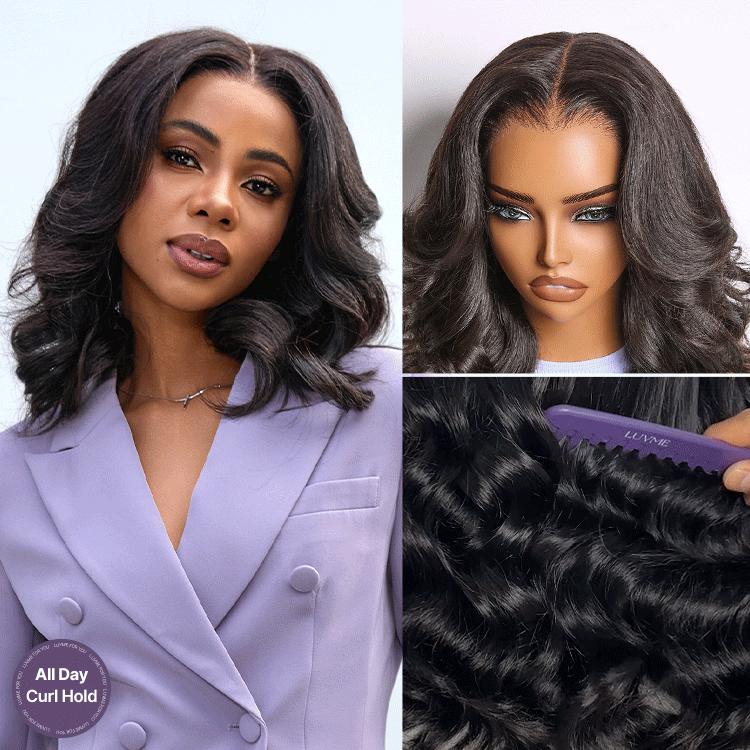 Luvme All-Day Curl Holdâ¢ Premier Grade Hair Shoulder Length Body Wave CuticleAlignâ¢ PartingMax Glueless 7x6 HD Lace Wig Pre-Cut Lace-image-43199248498778