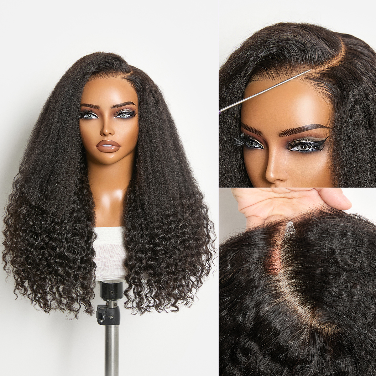 Luvme All-Day Comfort Wig PartingMax Natural Black Kinky Str