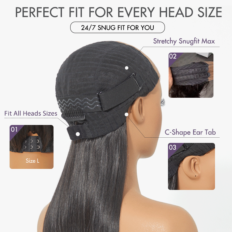 Beginner Friendly 200% Density Glueless 5x5 Closure Pre-Cut Lace Afro Curly Wig Flexi-Fit Drawstring Cap